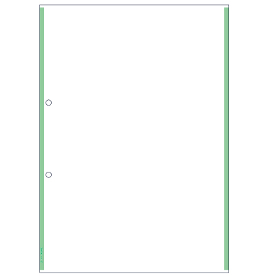 マルチプリンタ帳票 複写タイプ A4 ノーカーボン グリーンライン 2穴の画像02