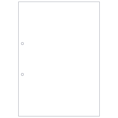 マルチプリンタ帳票（エコノミープライス）A4 白紙 2穴の画像