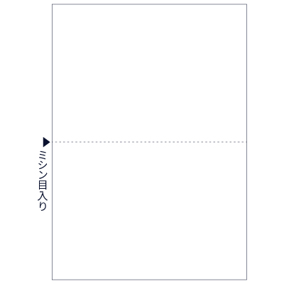 マルチプリンタ帳票（エコノミープライス） A4 白紙 2面の画像