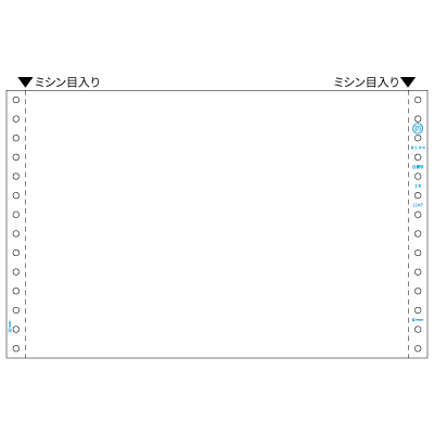 ストックフォーム B5ヨコ 2P 白紙の画像