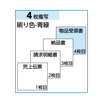 売上伝票 請求・納品・受領付 4Pの画像02