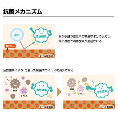 抗菌シール ミニ角の画像03