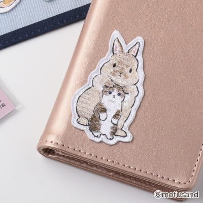 刺繍ワッペンシール ねこ＆ウサギの画像02
